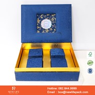 Hộp Trung Thu Cao Cấp NewlifePack Mẫu 01 - 4 Bánh - Kiểu Hộp Âm Dương